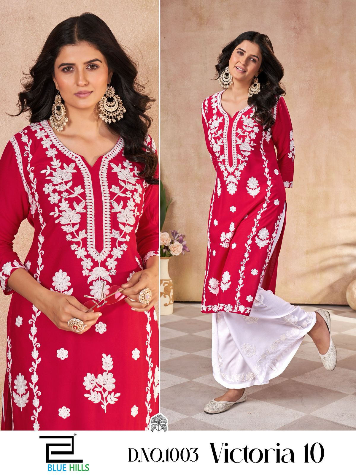 Victoria Vol 10 By Blue Hills Rayon Kurti With Bottom Exporters In India